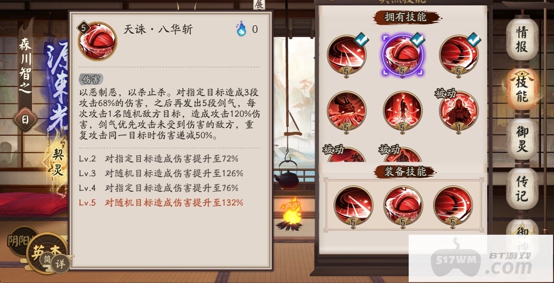 阴阳师源赖光技能怎么样